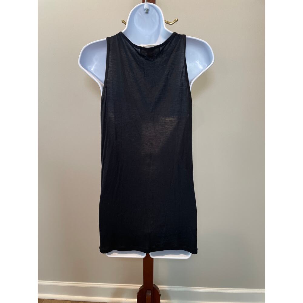 Michael Kors Sleeveless Top – Black with Silver Sequin Detail – Size M - Picture 2 of 7